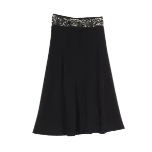 ADORE Polyester Georgette Skirt Black