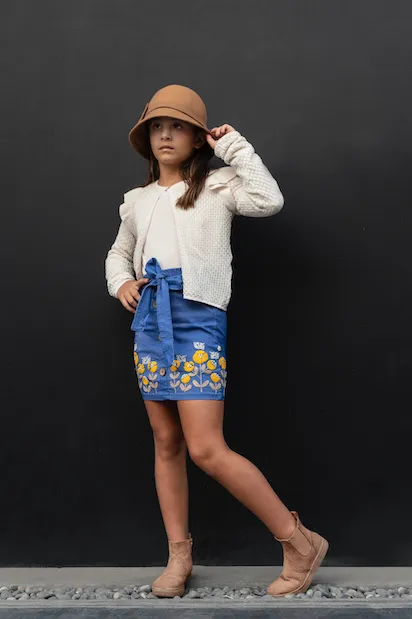 AGUSTINA - MINI SKIRT DENIM