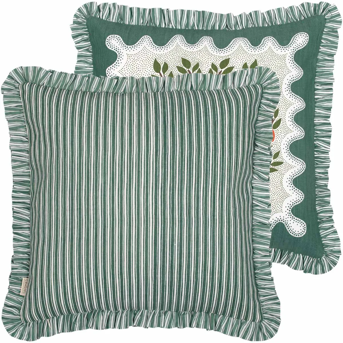 Apple Tree Ruffle Cushion Cover