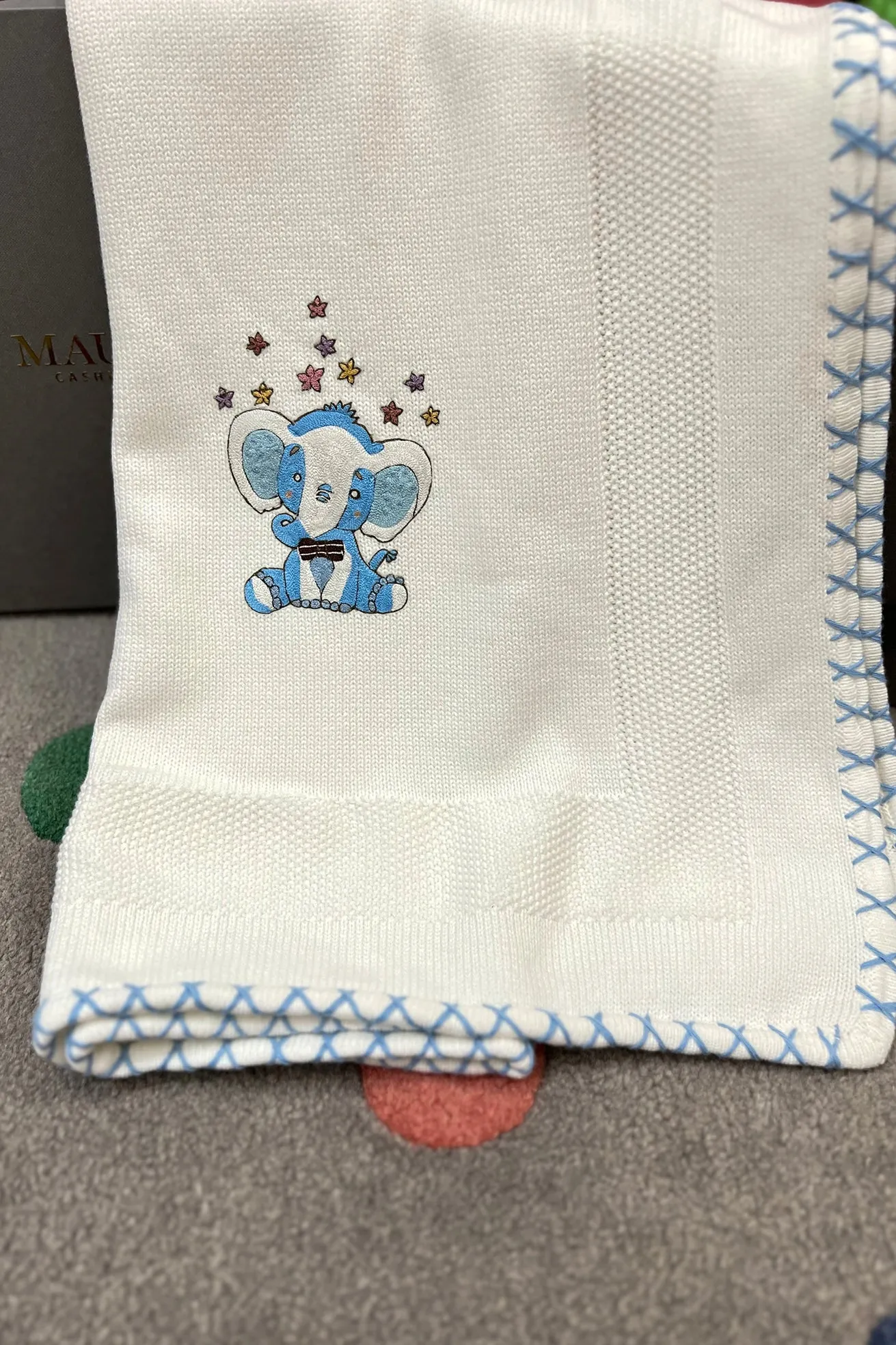 Baby Trunks & the Stars | Personalized Baby Blanket