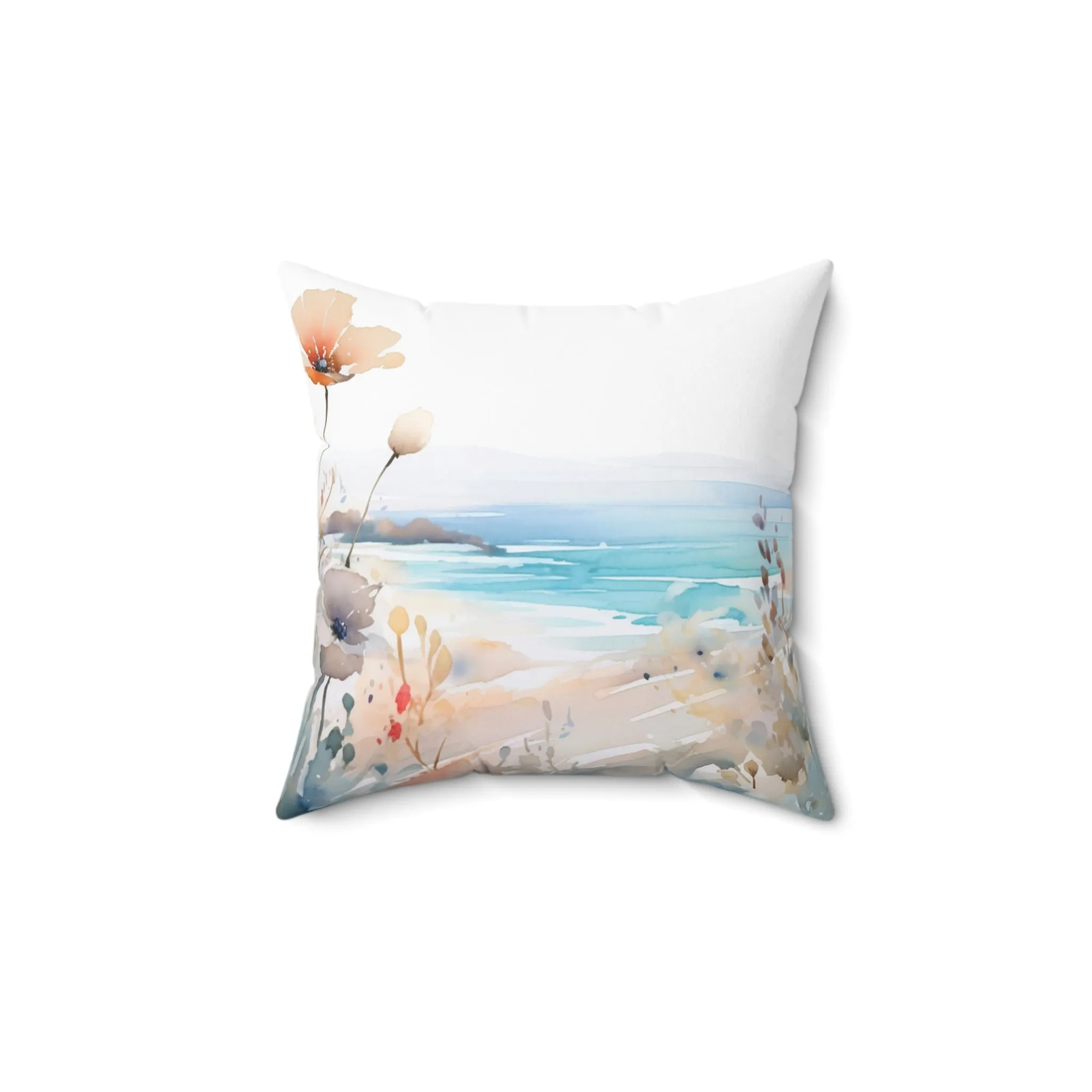 Beach Polyester Square Cushion, Beach cushion