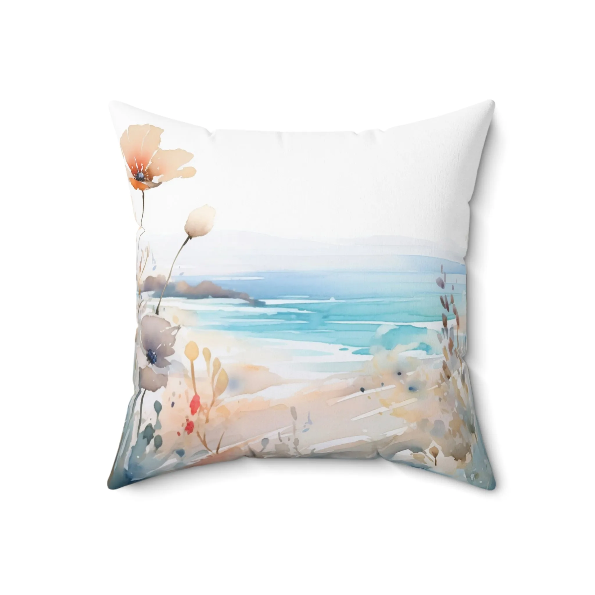 Beach Polyester Square Cushion, Beach cushion