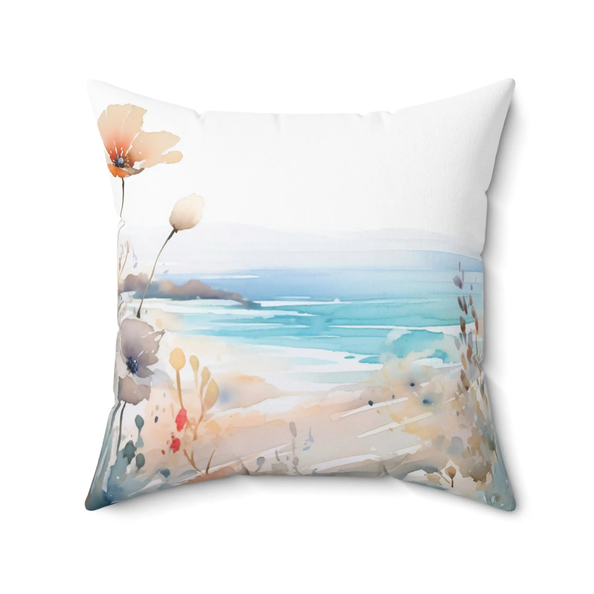 Beach Polyester Square Cushion, Beach cushion