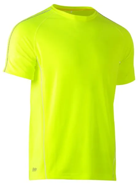 Bisley Hi Vis Cool Mesh S/S Tee c/w Reflective Piping BK1426