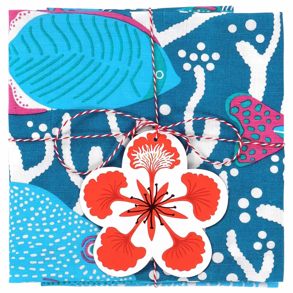 Blue Ocean Reef Tea Towel Set