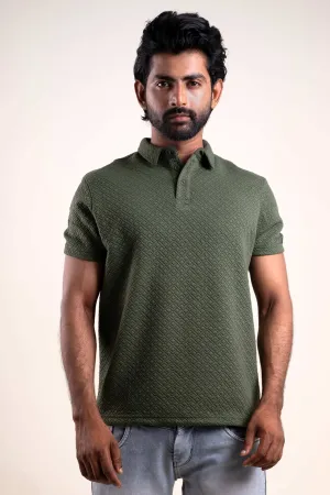 Boldman Pro Olive Green Polo Tshirt  For Men