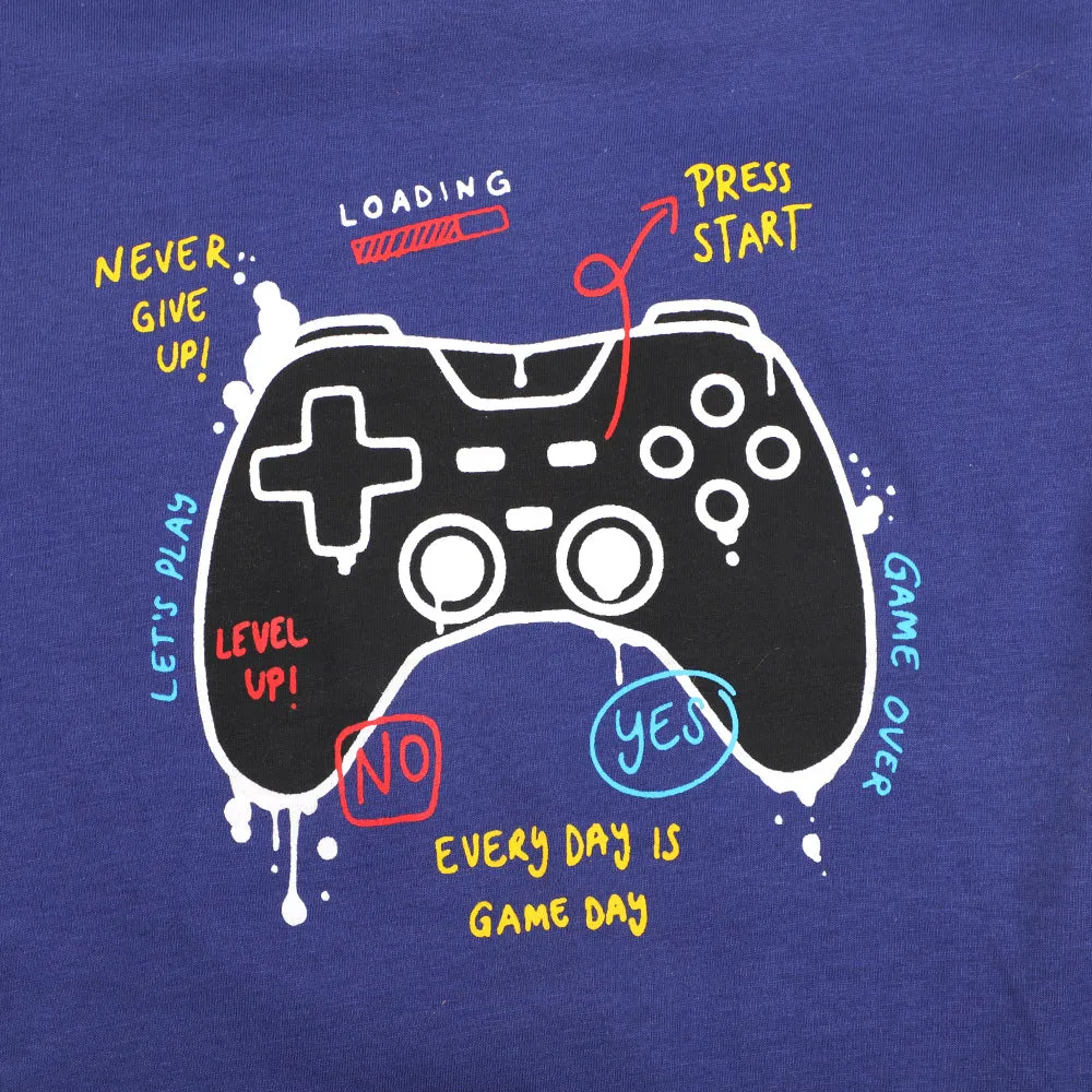 Boys T.SHIRT Lets Play - NAVY