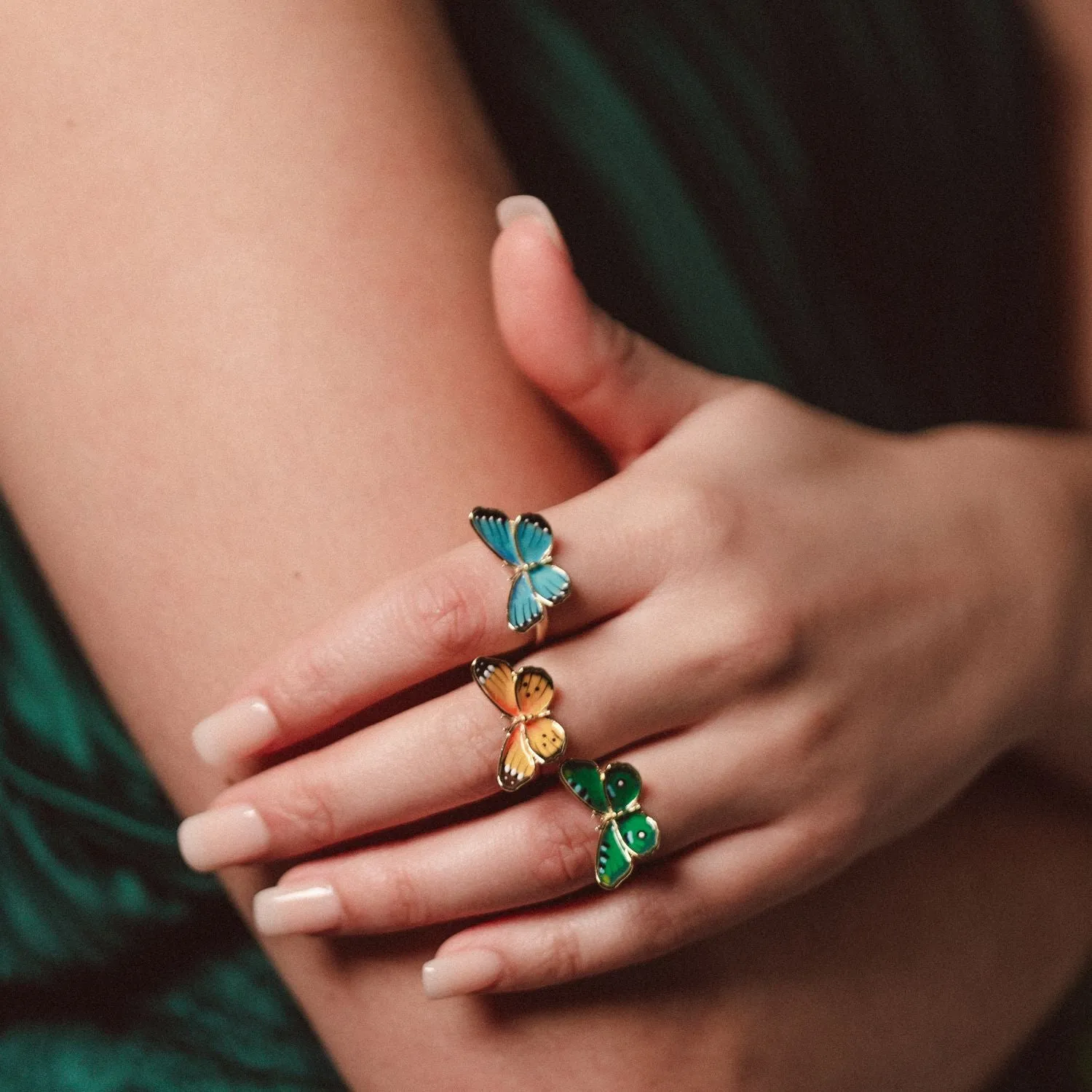 Butterfly Ring - Green