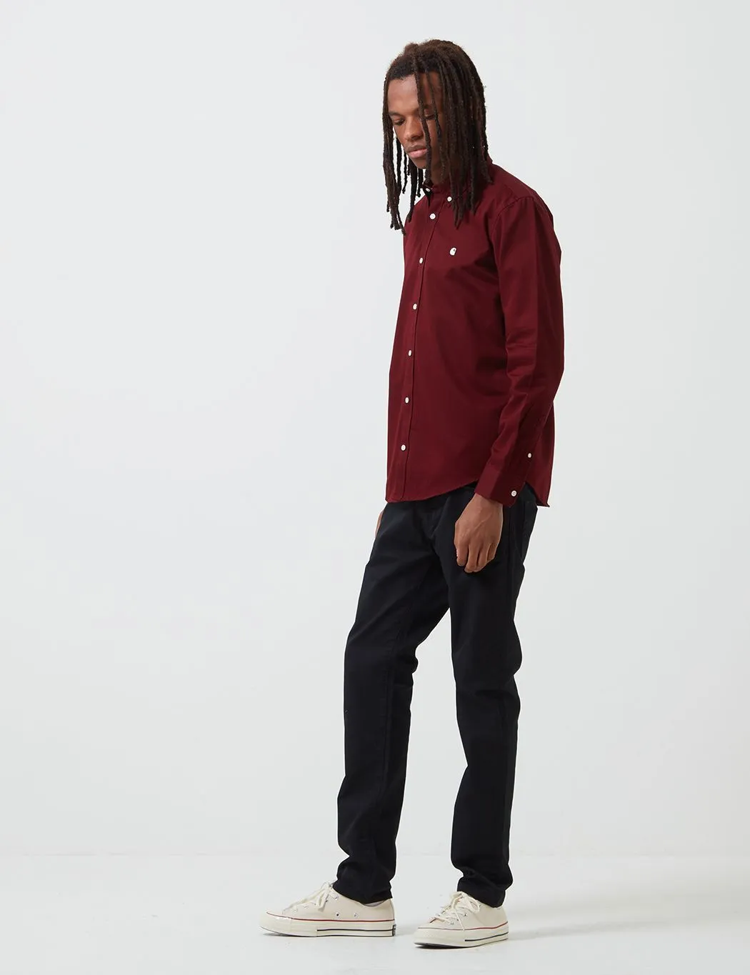 Carhartt-WIP Madison Shirt - Bordeaux/Wax