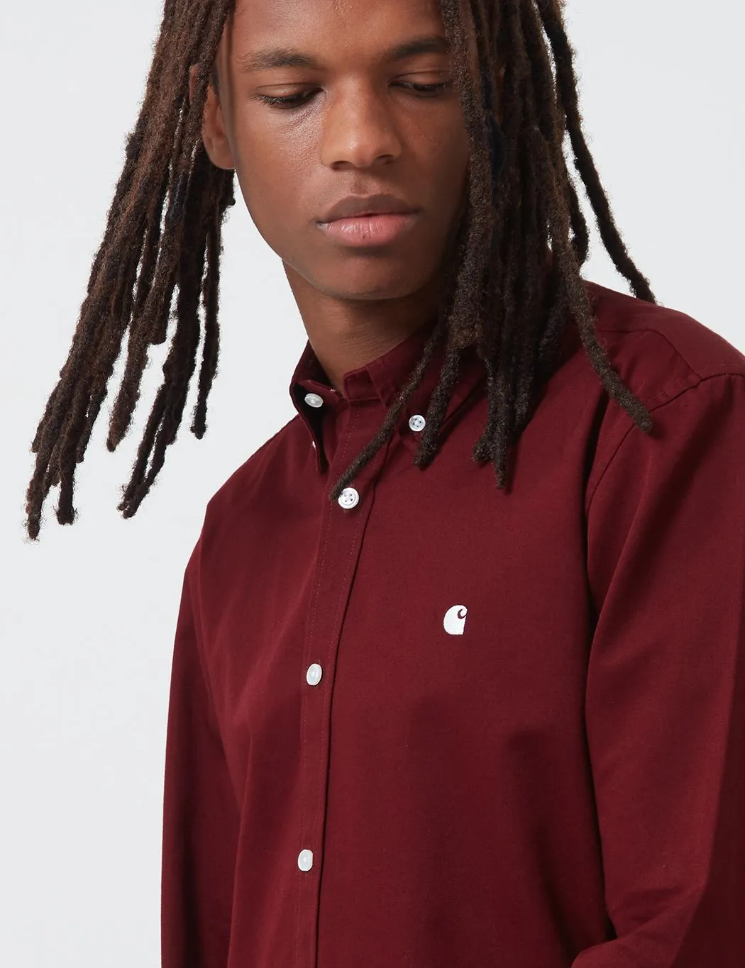 Carhartt-WIP Madison Shirt - Bordeaux/Wax