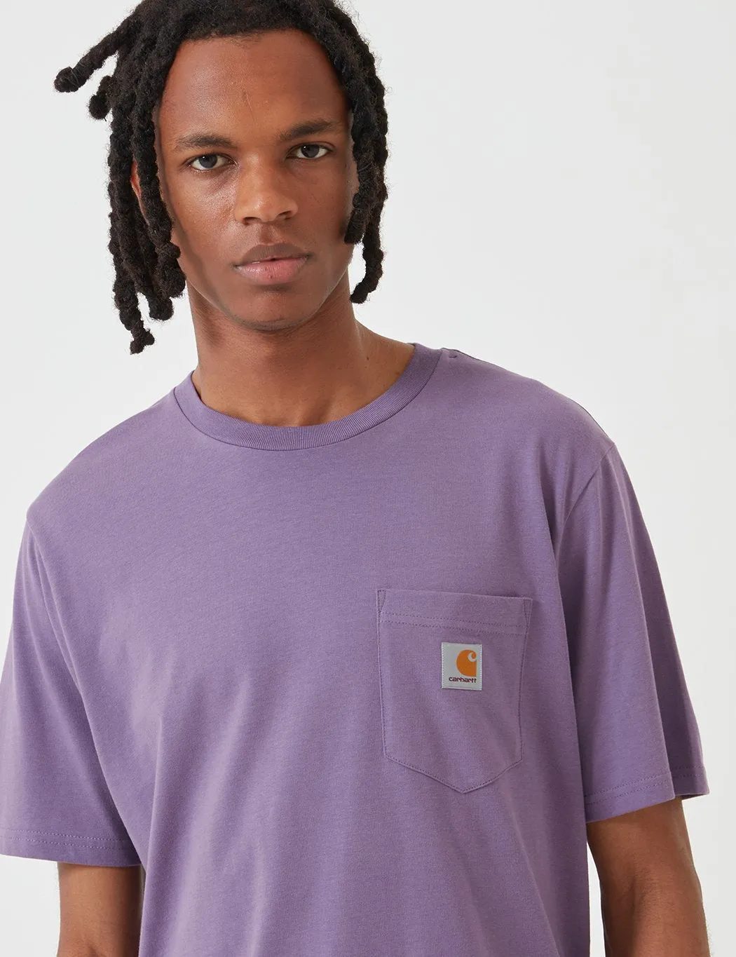 Carhartt-WIP Pocket T-Shirt - Dusty Mauve Pink