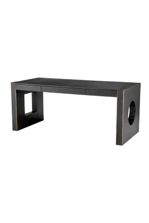 Charcoal Gray Oak Desk | Eichholtz Rovigo