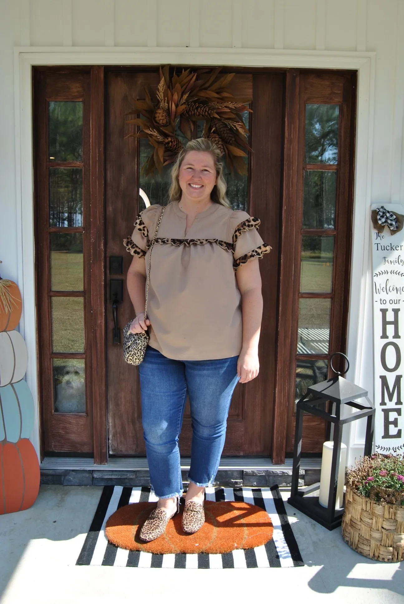 Cheetah Chic Curvy Blouse