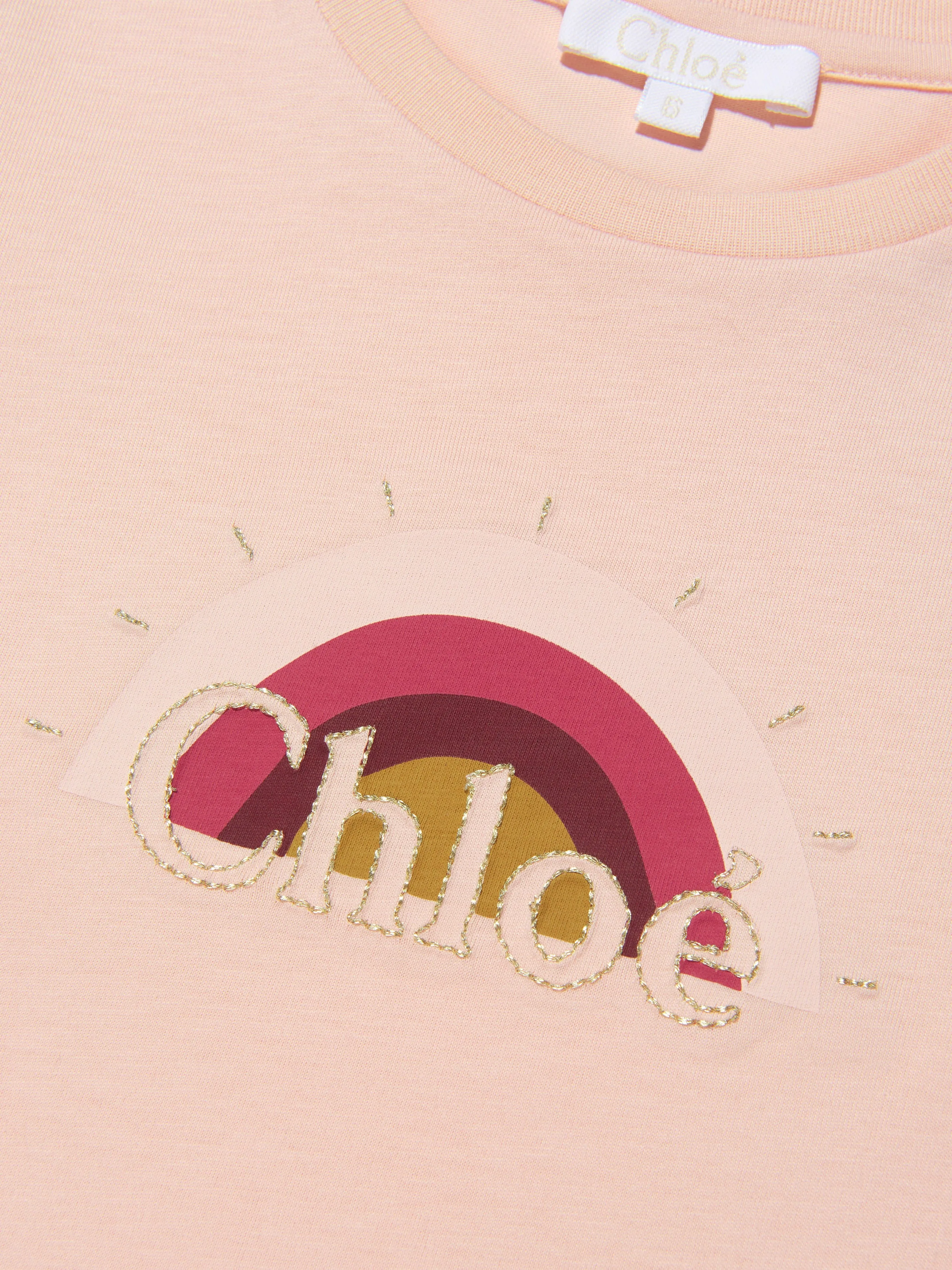 Chloé Girls Organic Cotton T-Shirt