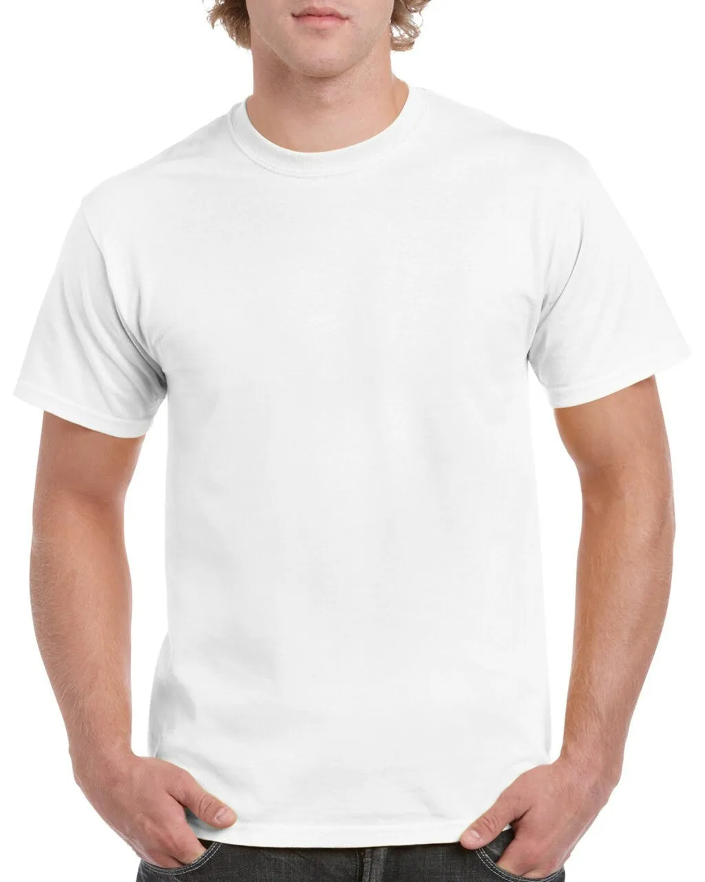 Clearance Gildan 100% Cotton T-Shirt - White