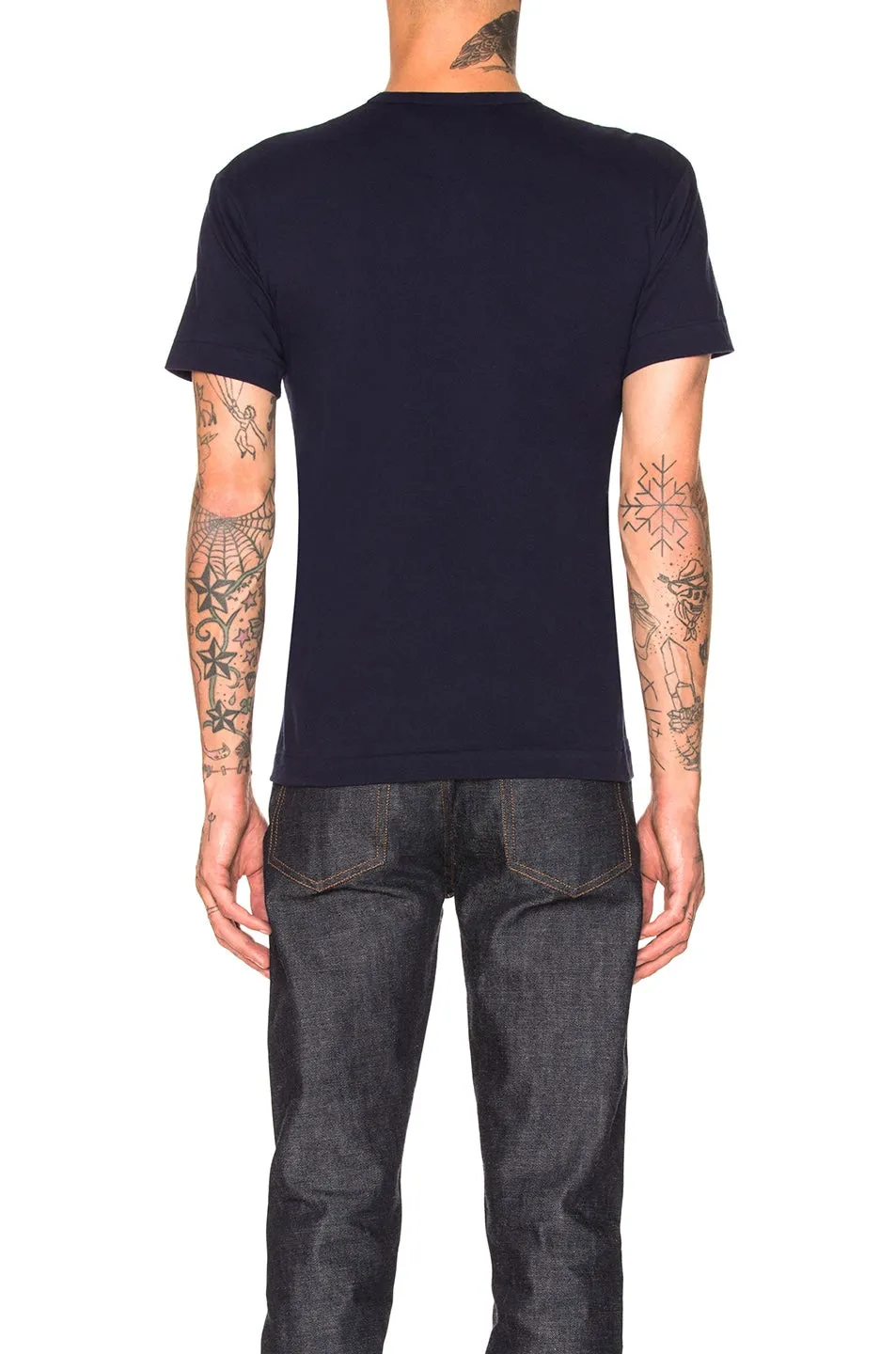 Comme des Garçons Double Emblem T-shirt, navy blue