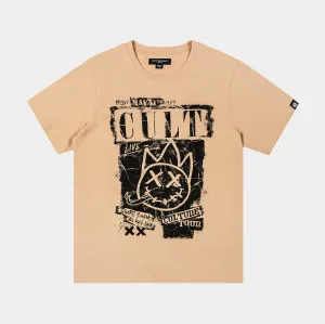 Cult Culture Tour Mens Short Sleeve Shirt (Beige/Black)