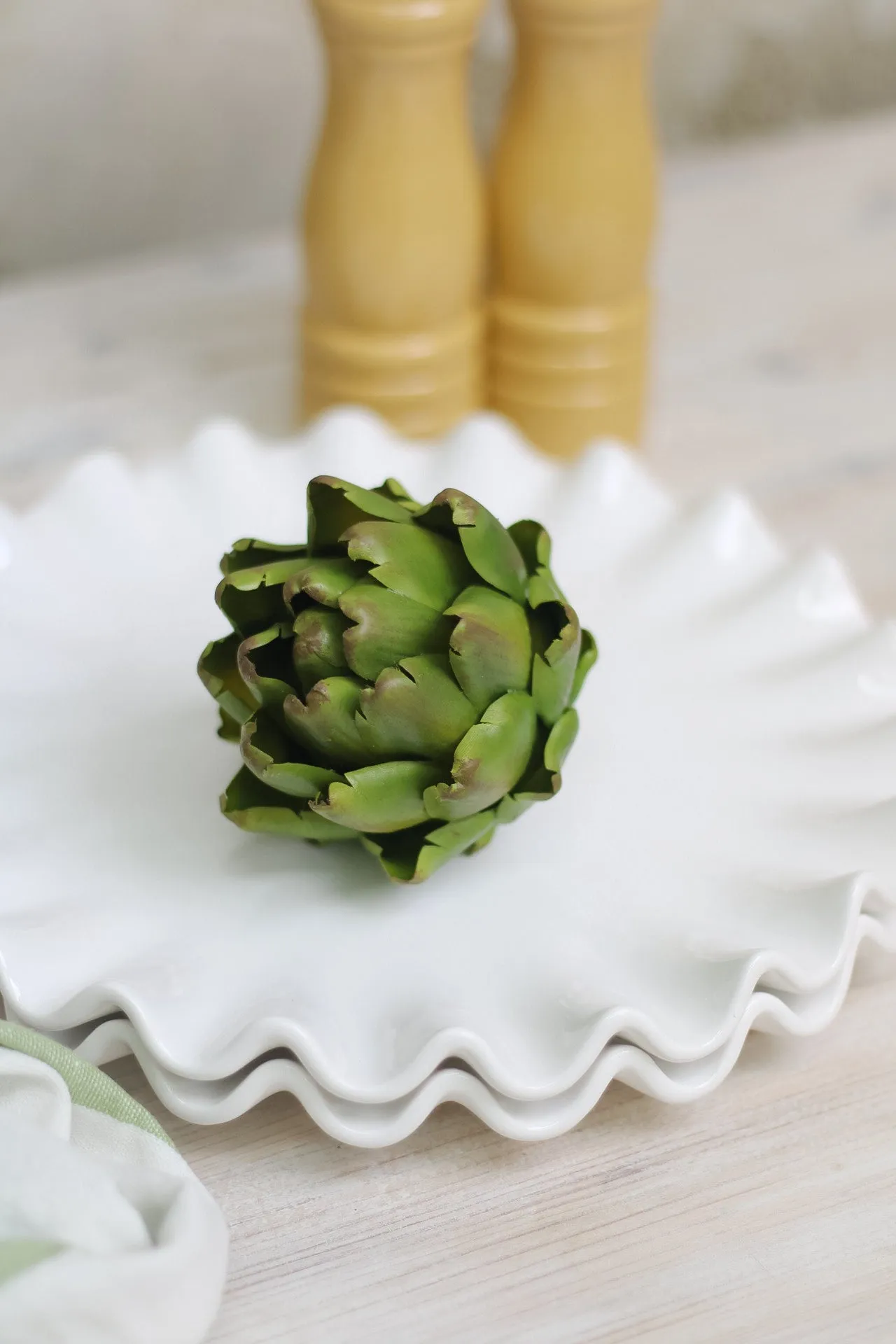 Decorative Faux Green Artichoke