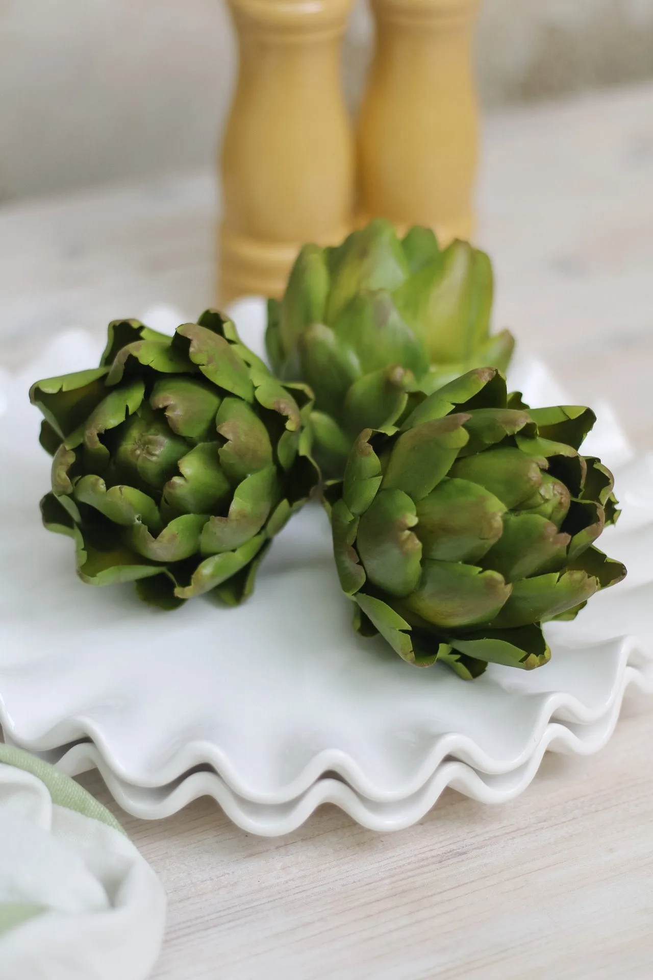 Decorative Faux Green Artichoke