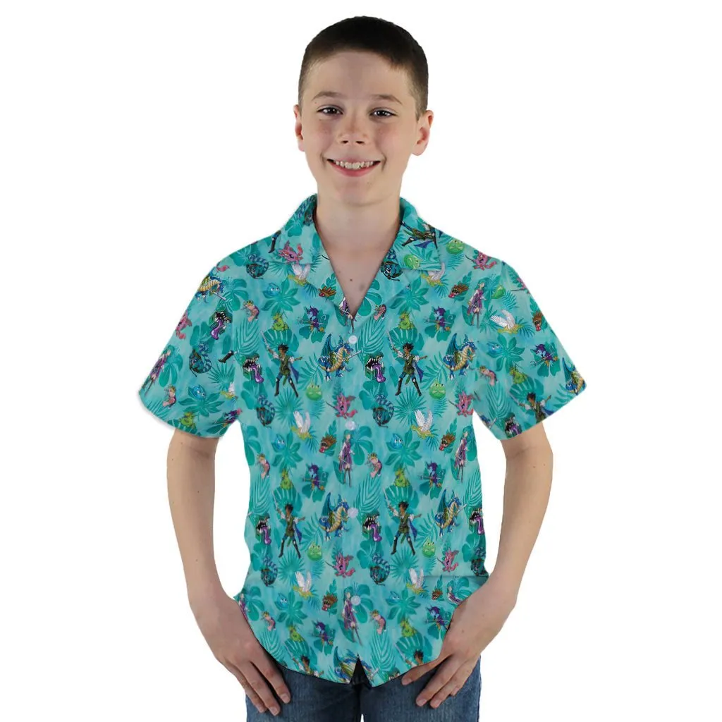 Dnd Cartoon Quest Youth Hawaiian Shirt