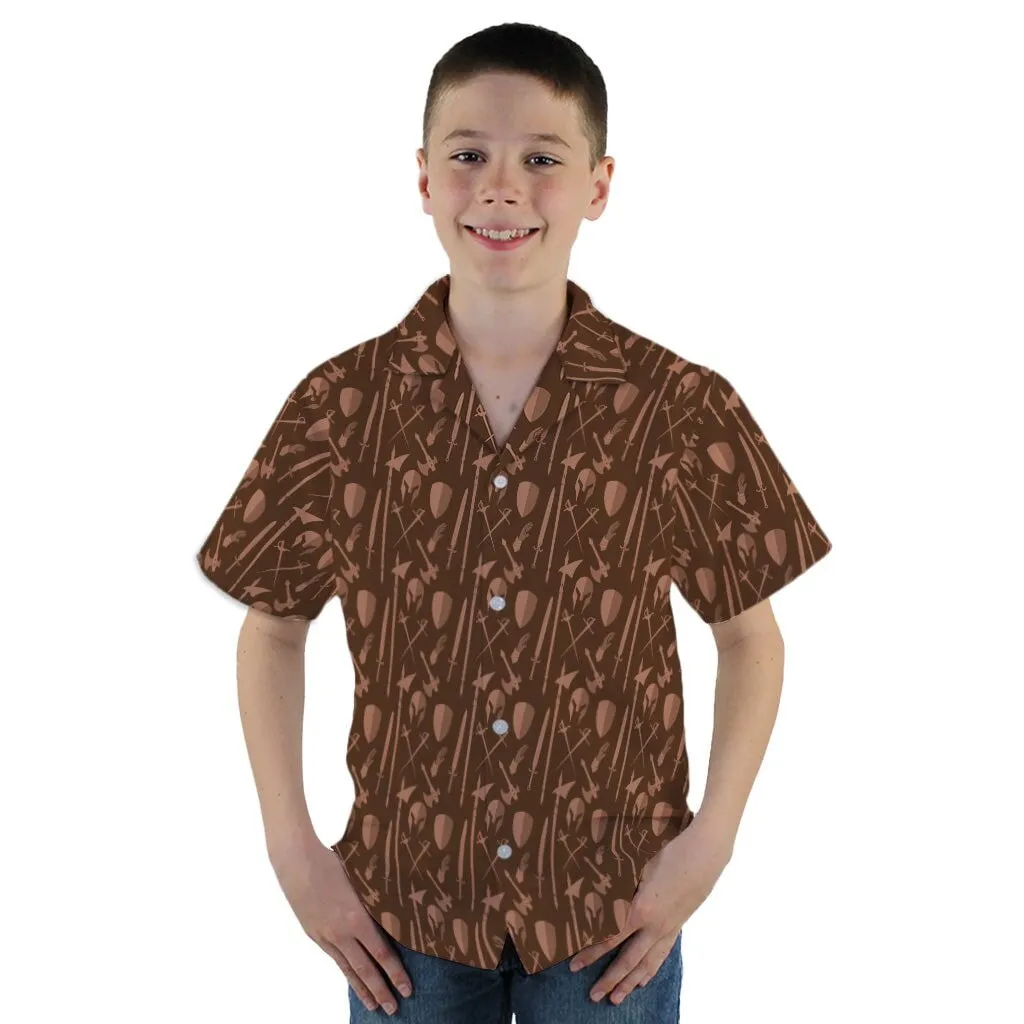 Dnd Fighter Class Youth Hawaiian Shirt