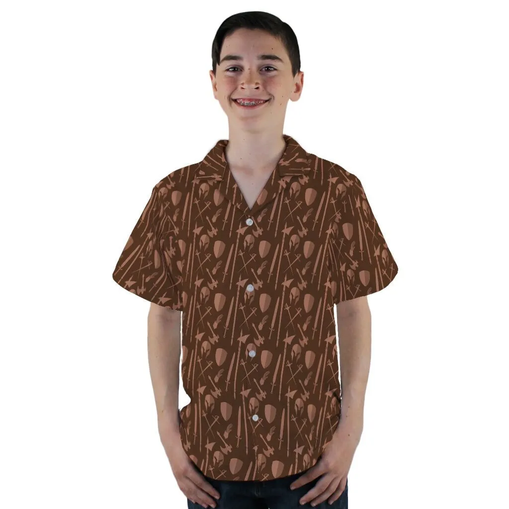 Dnd Fighter Class Youth Hawaiian Shirt