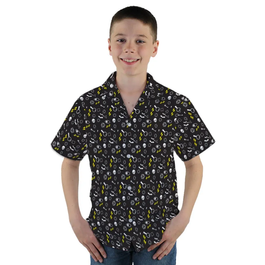 Dnd Horror Mystery Youth Hawaiian Shirt