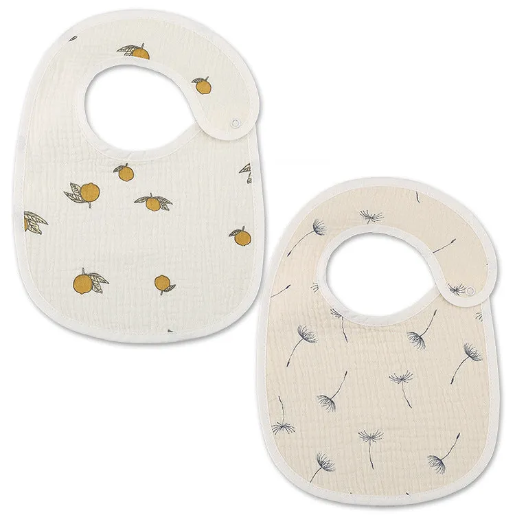 Earthy Cotton Bibs (2 in a pack)