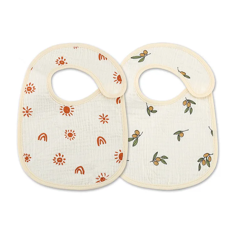 Earthy Cotton Bibs (2 in a pack)