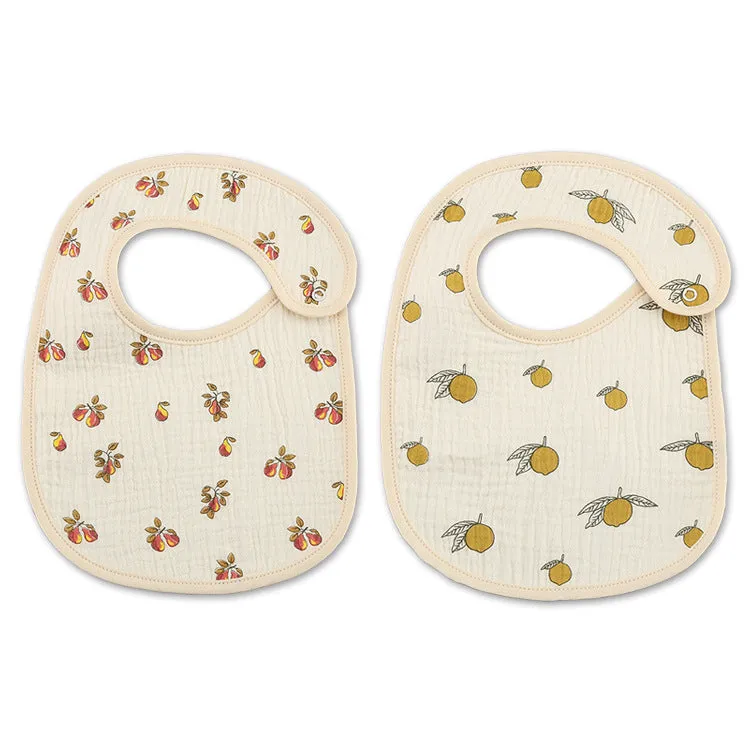 Earthy Cotton Bibs (2 in a pack)