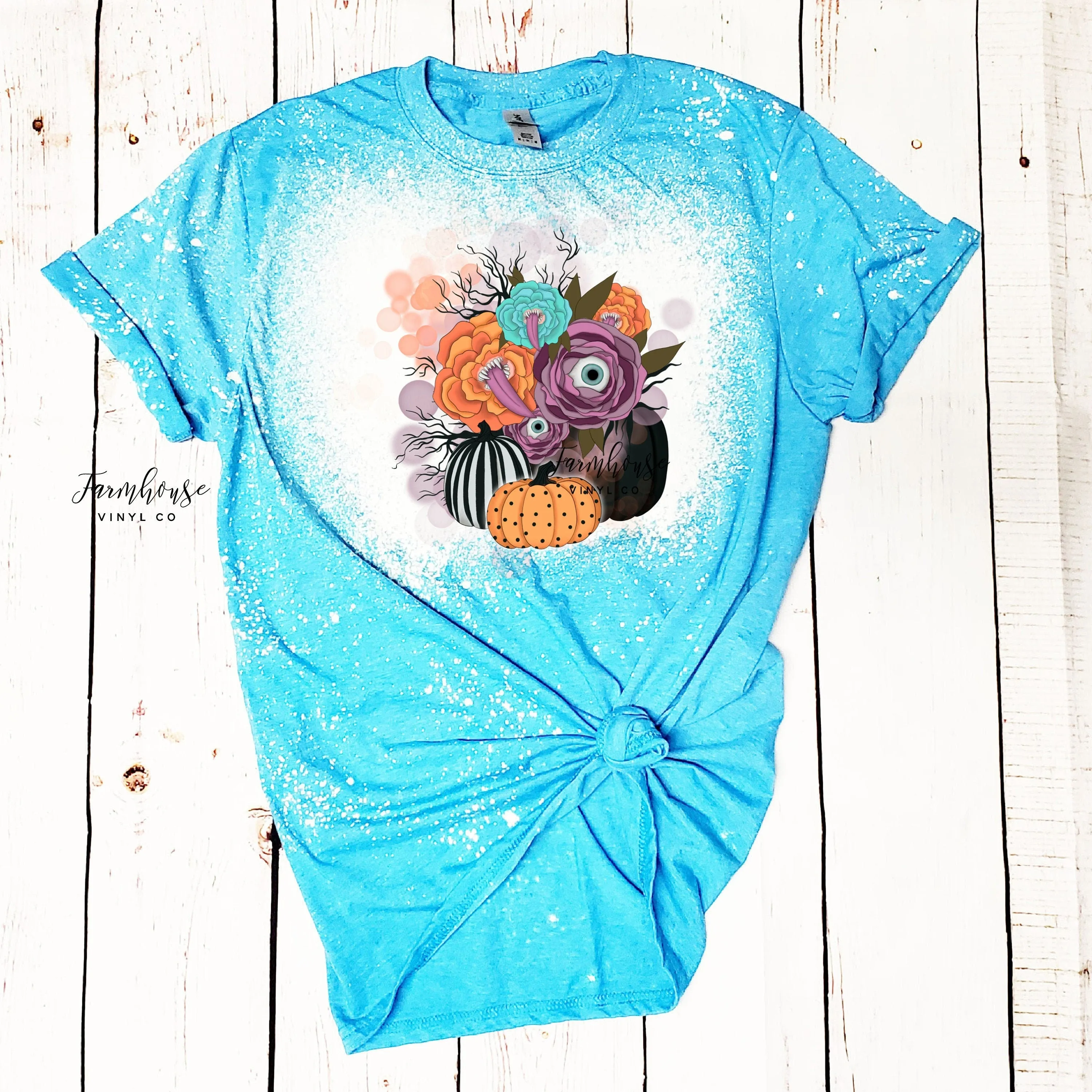 Eclectic Halloween Pumpkins Plant Eyes Shirt