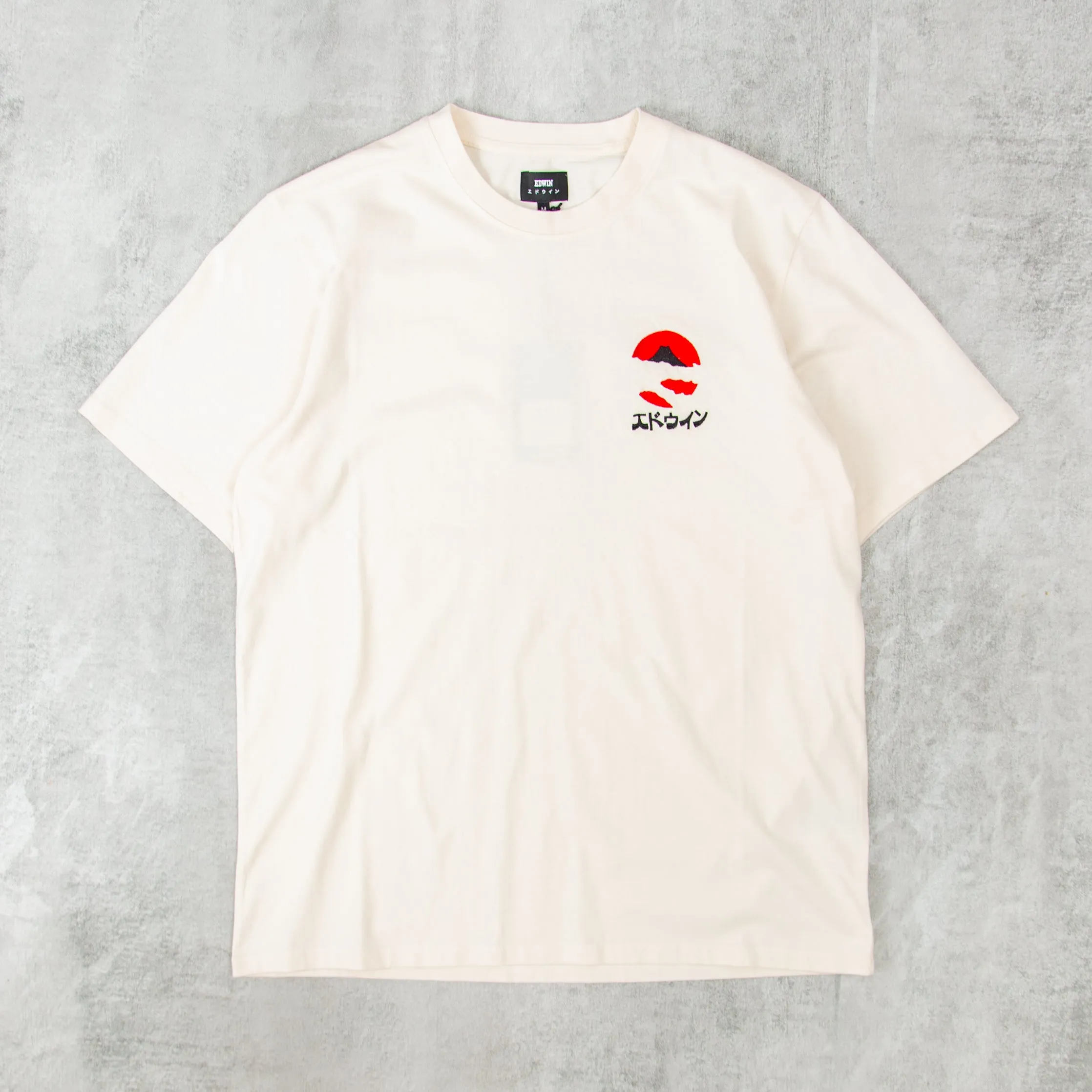 Edwin Kamifuji Chest Tee - Whisper White