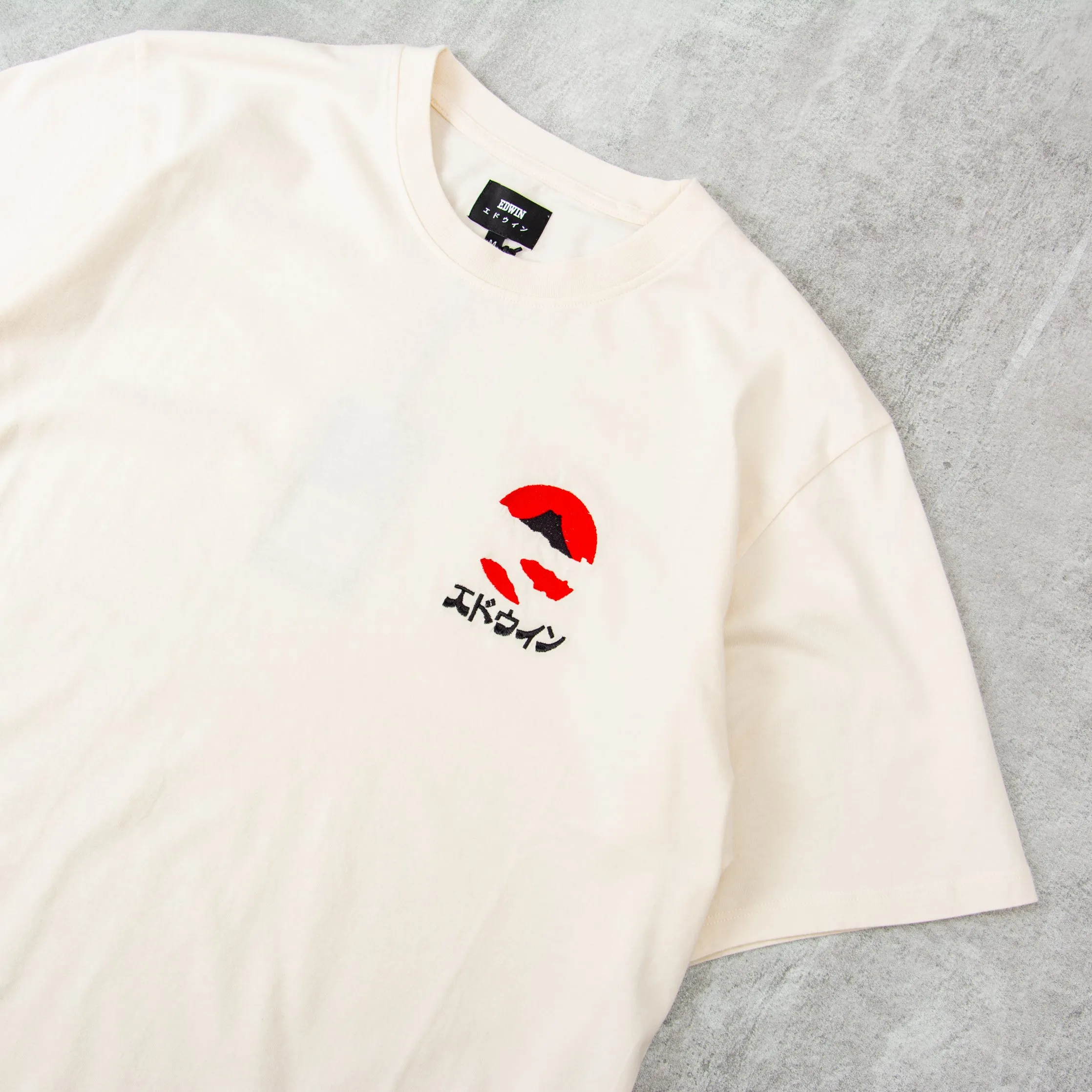 Edwin Kamifuji Chest Tee - Whisper White