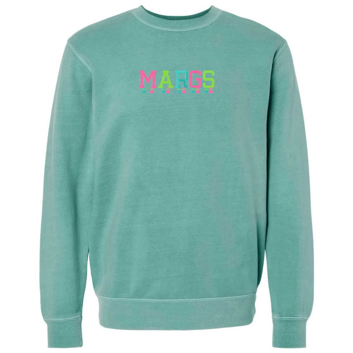 Embroidered Tasseled 'Margs' Cozy Crew