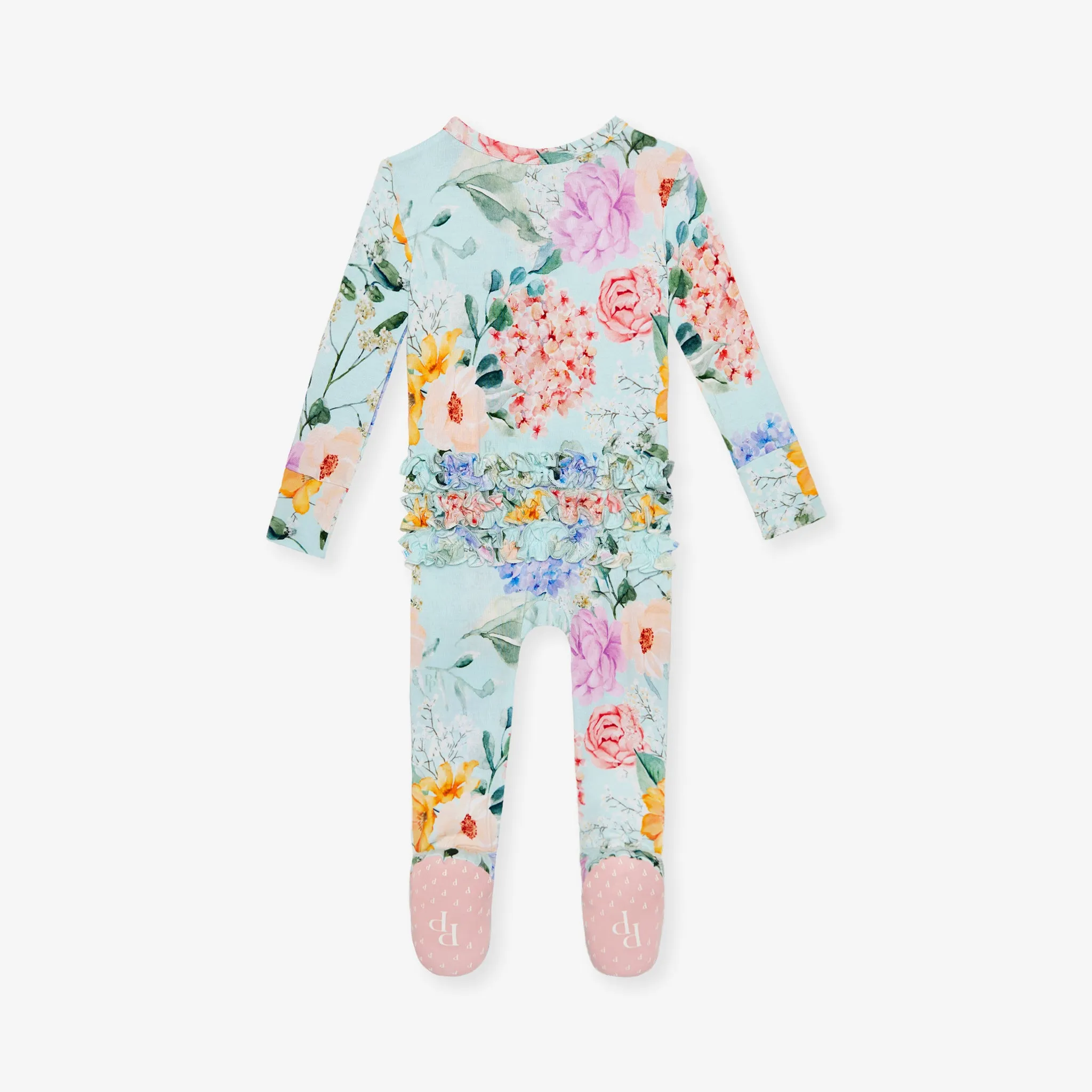 Erin Footie Ruffled Zippered One Piece