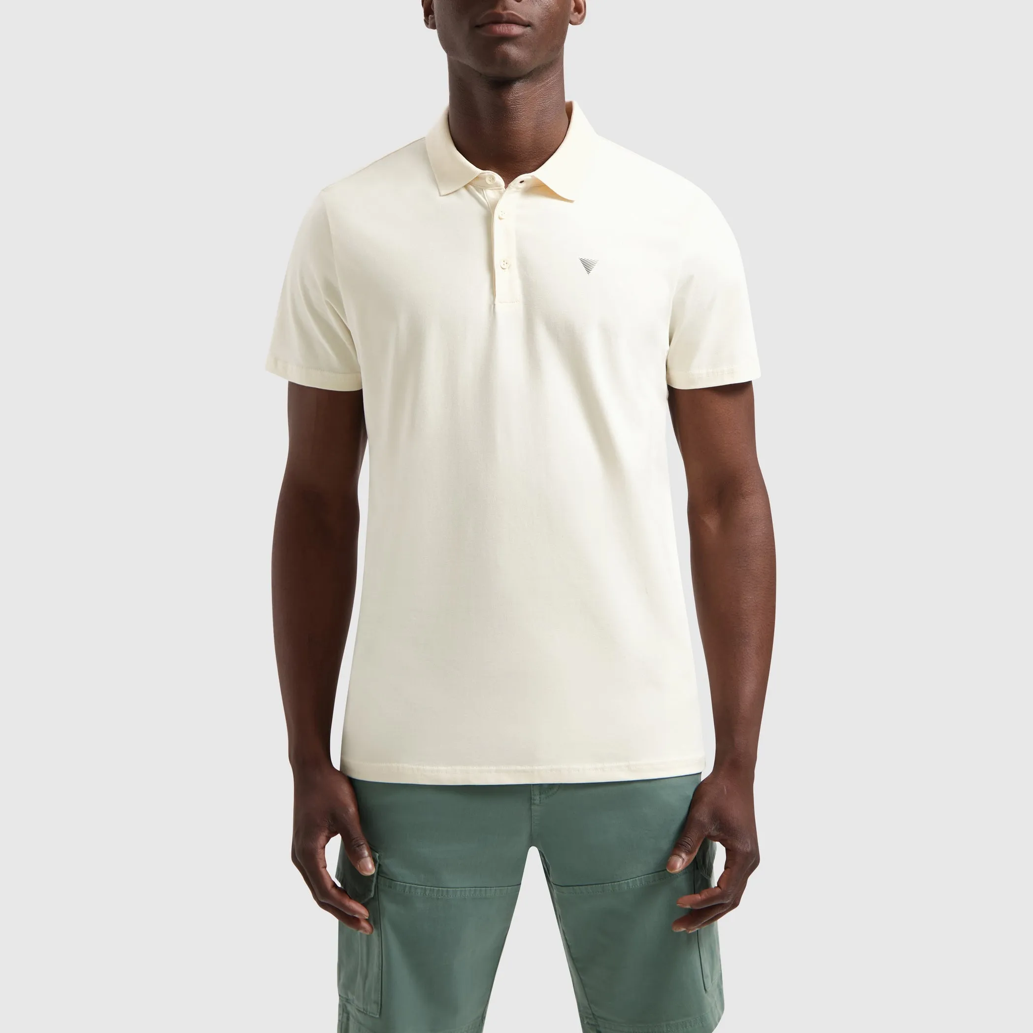 Essential Triangle Polo | Ecru