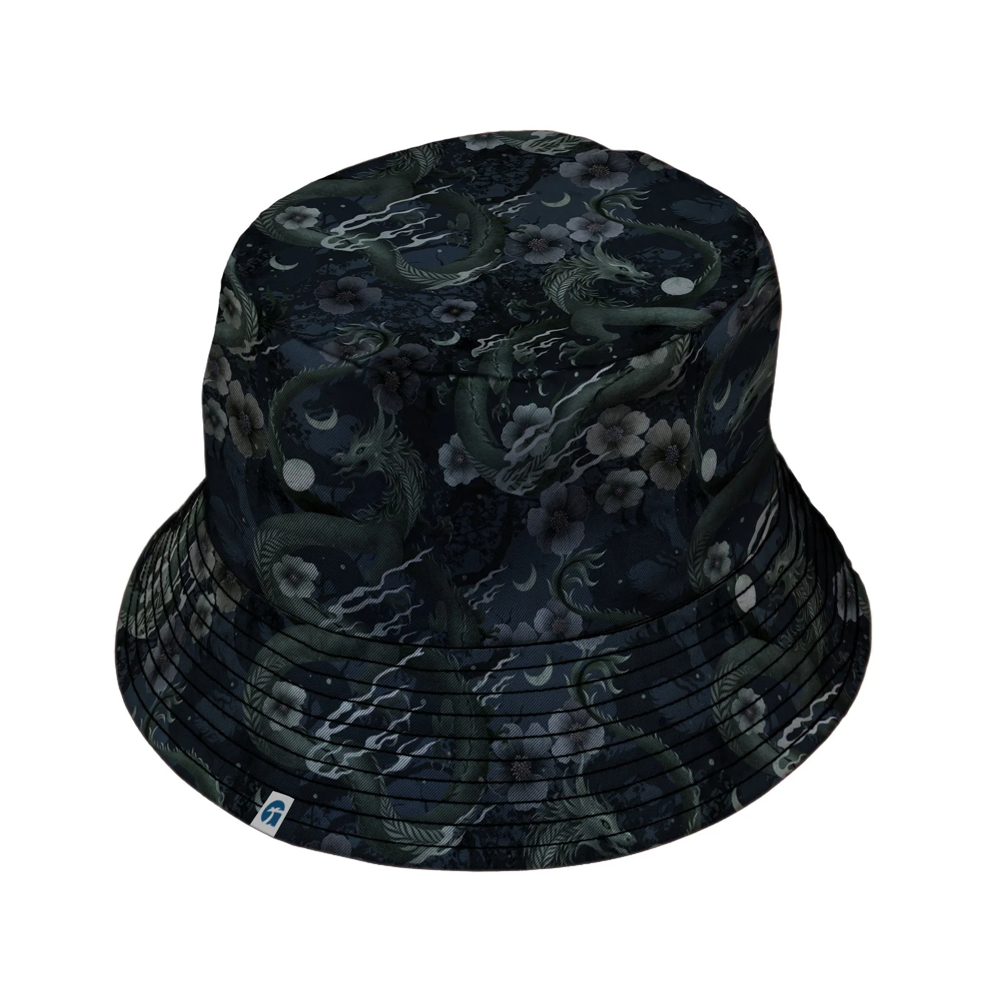 Floral Dragon Fog Bucket Hat