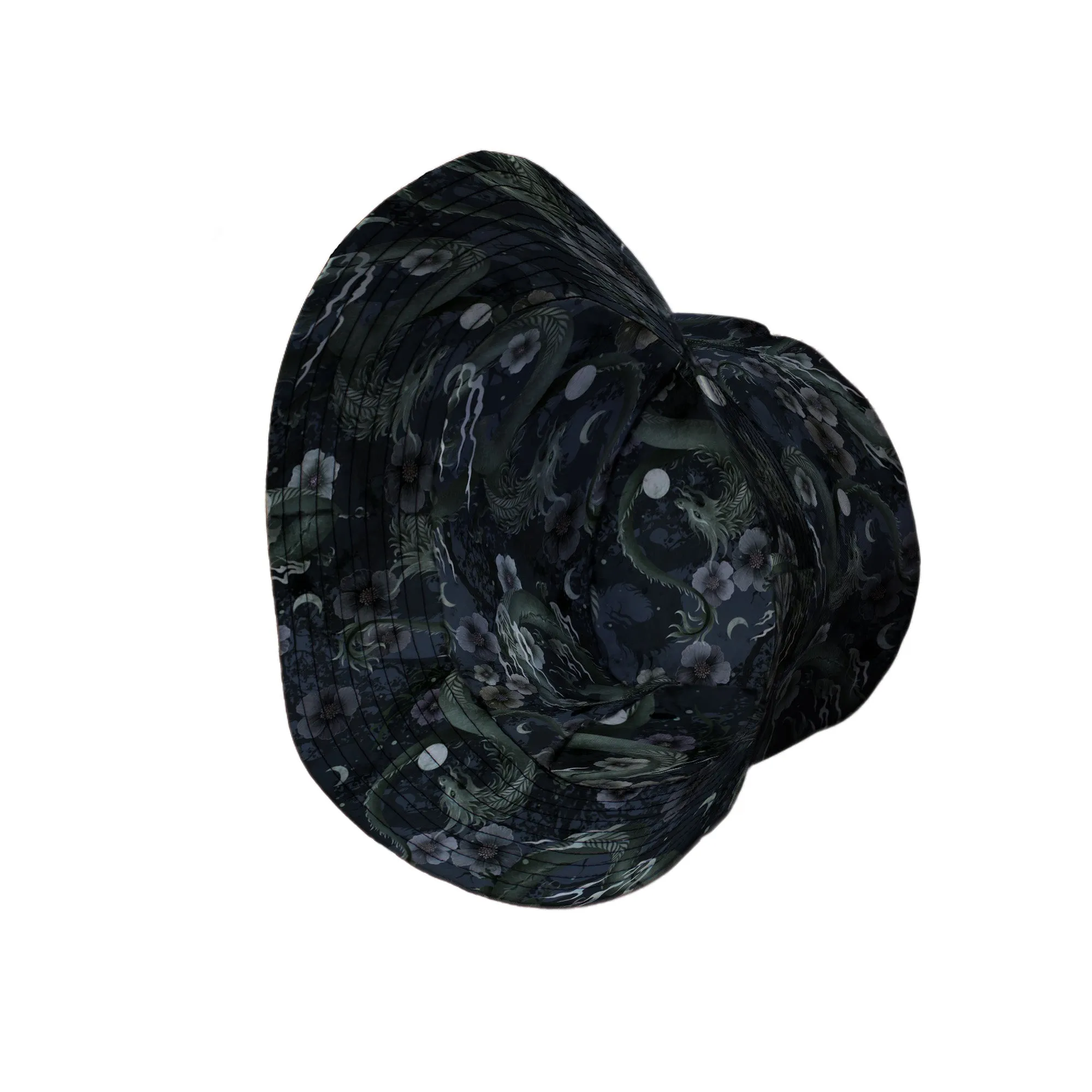 Floral Dragon Fog Bucket Hat