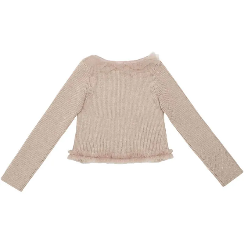 Girls Sjami Lavender Brown Top