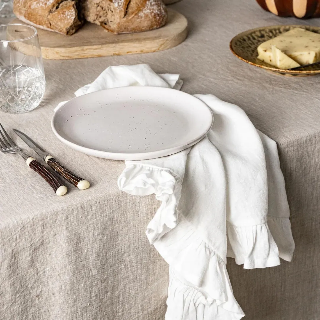 Hire Ruffle edge napkins set of four