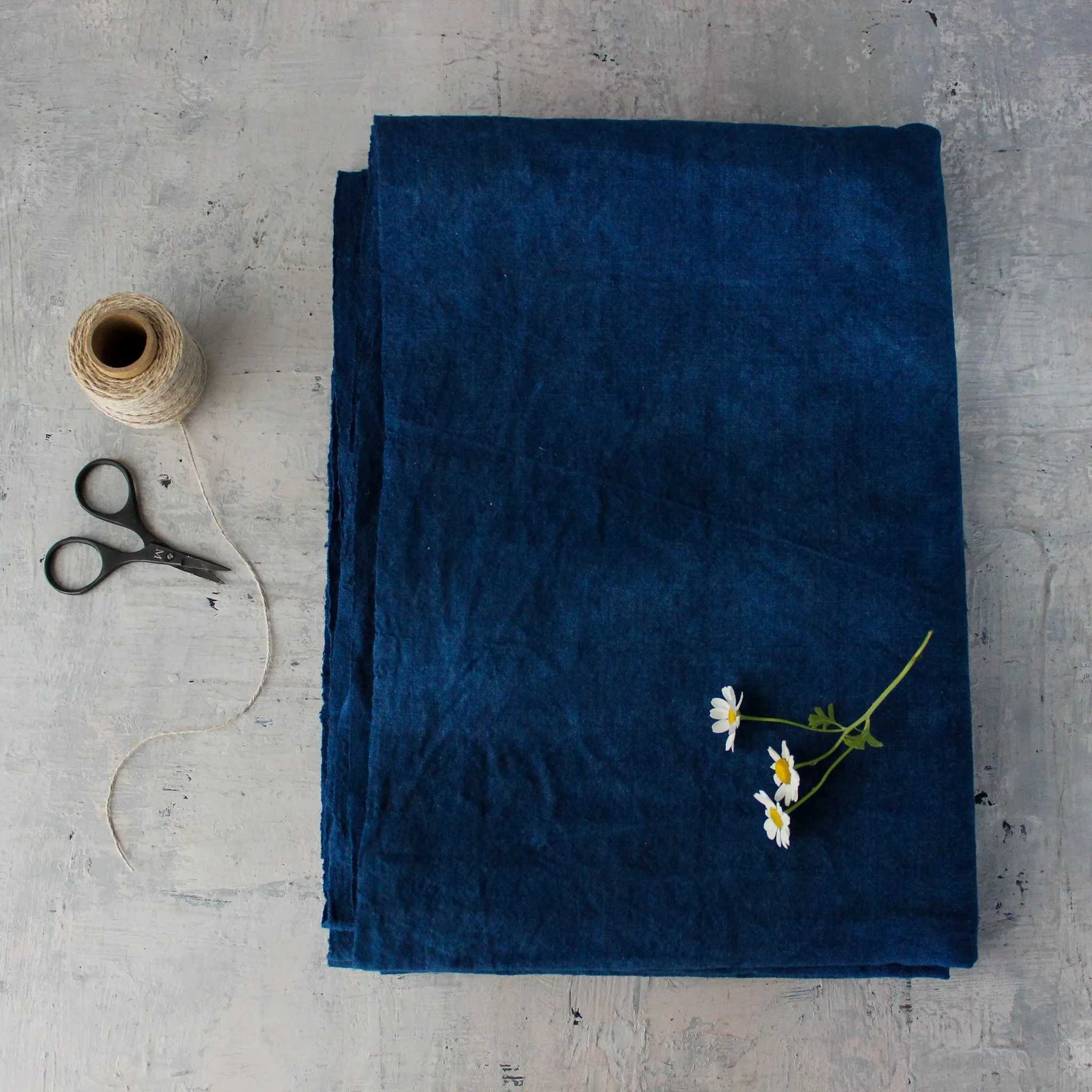 Indigo Handwoven Cotton Fabric