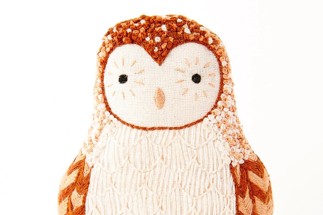 Kiriki Press, DIY Embroidered Doll Kit - Barn Owl