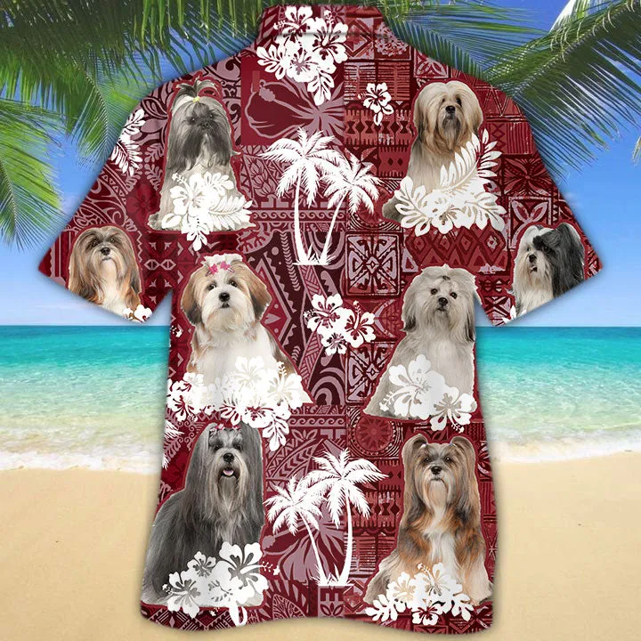 Lhasa Apso Hawaiian Shirt, Cute Dog Hawaii Shirt For Summer