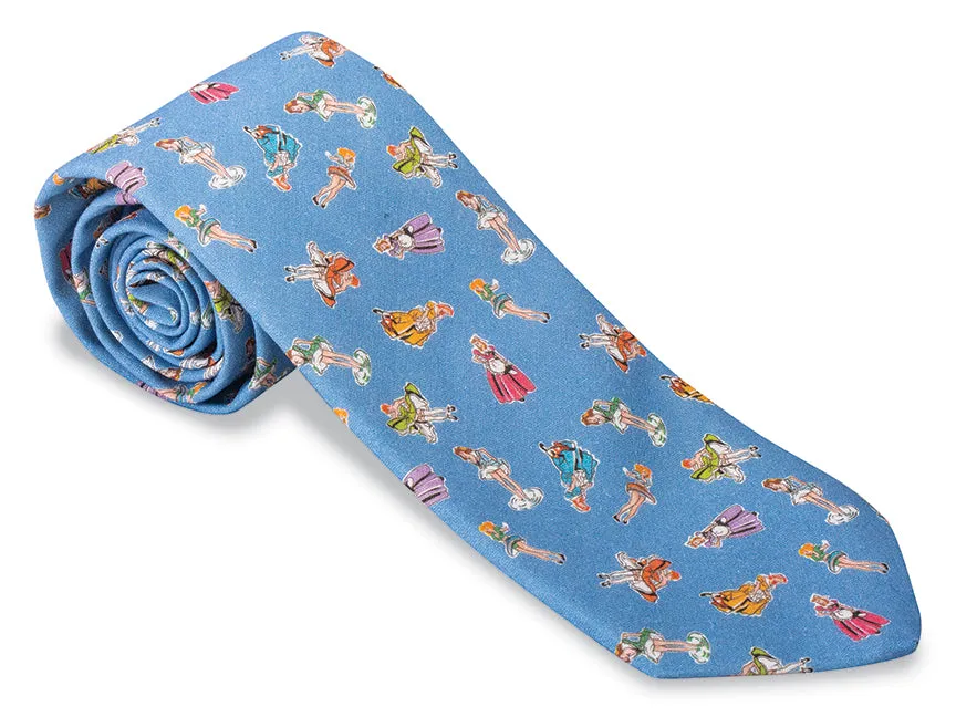 Light Blue Springmaid Girls Necktie - F4872