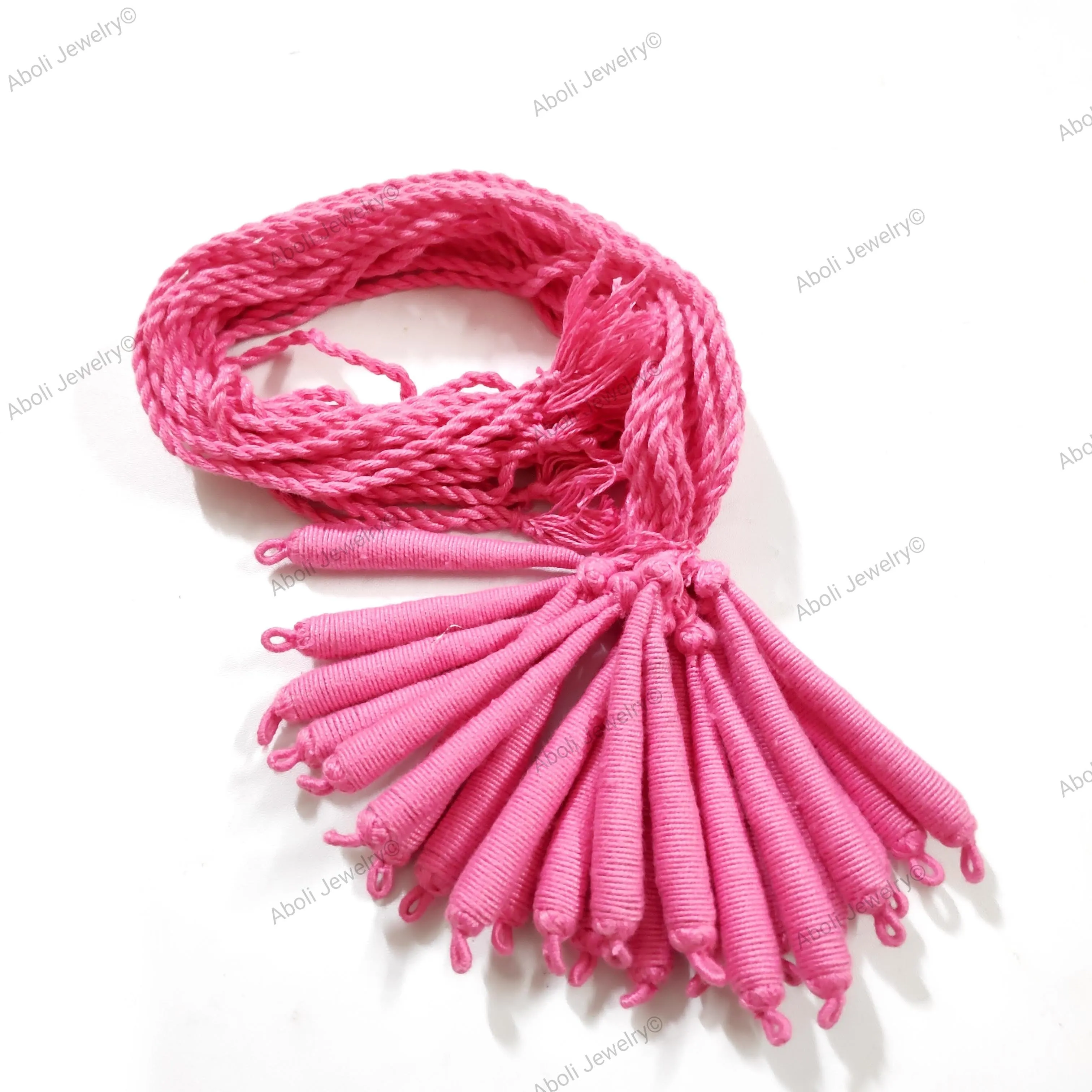 Light pink Cotton dori premium quality necklace cord cotton back rope for necklace CDRD04