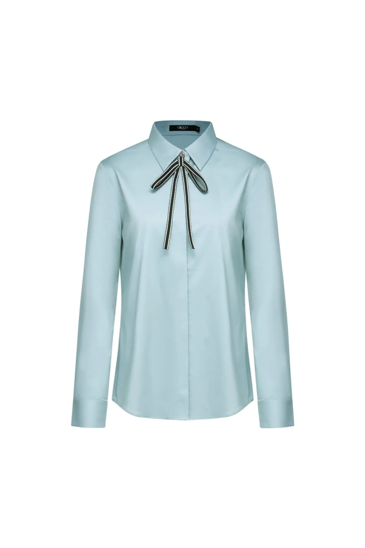 Modal Spandex Twill Shirt with Detachable Tie