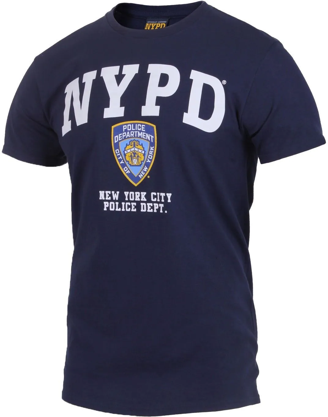 Navy Blue Official NYPD Logo New York Police Dept T-Shirt