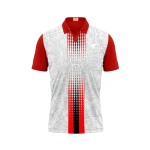 Next Print Customized Polo Neck Red Jersey NPTS08