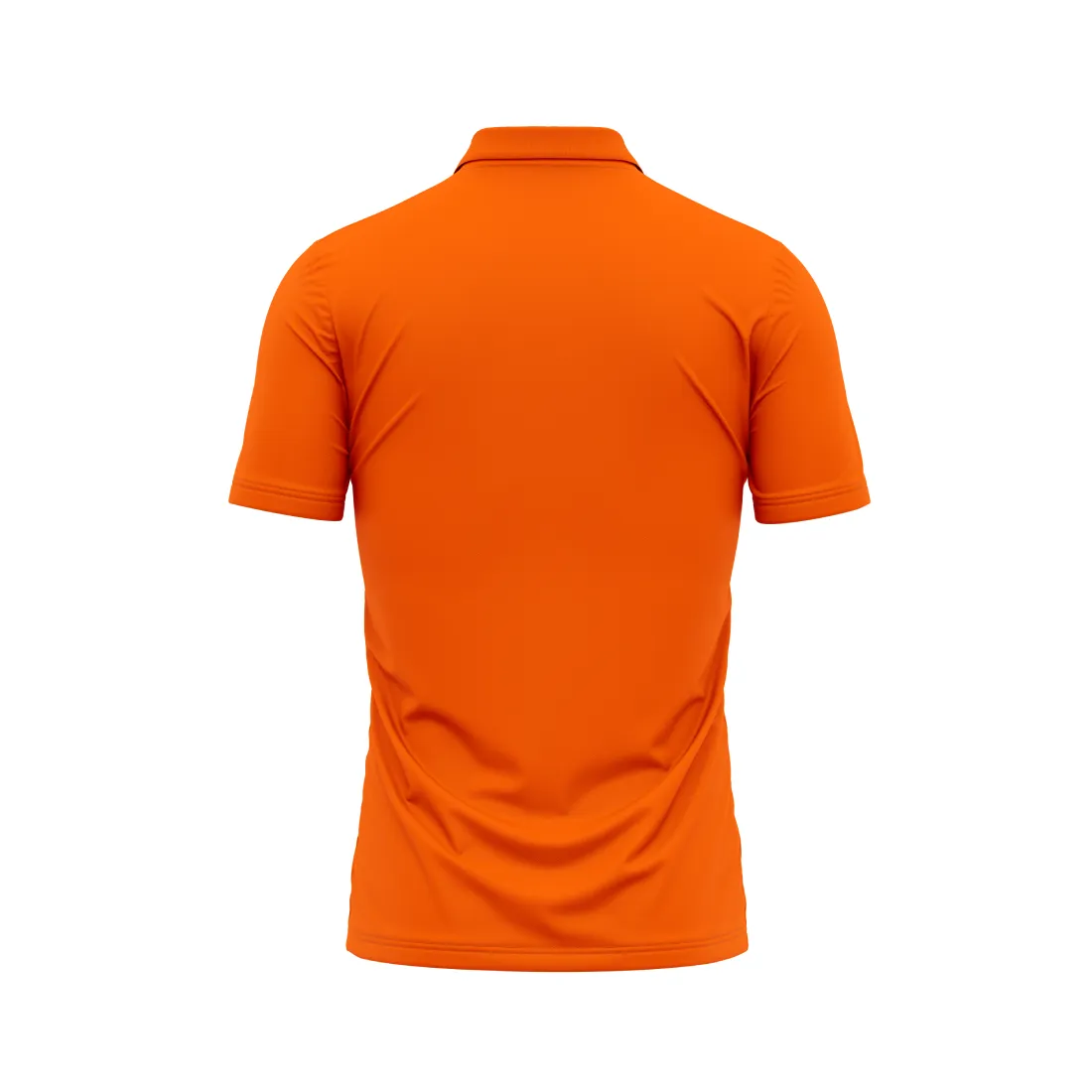 Polo Neck Printed Jersey Orange Design 39