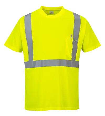 Portwest Hi-Vis Pocket T-Shirt